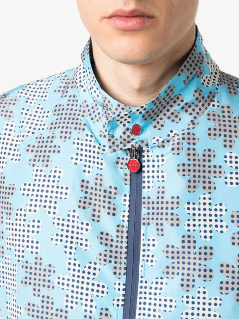 graphic-print bomber jacket